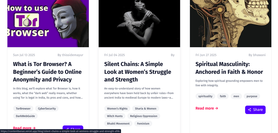 ContentBanao screenshot 4